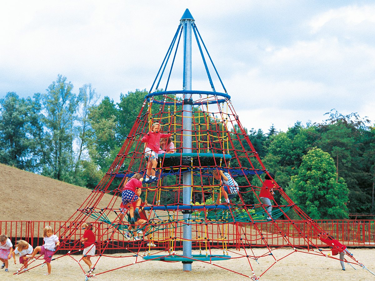 Rope Pyramids for Playgrounds  Rope Playground Equipment - Huck